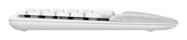 Logitech Ergo Series Wave Keys Wireless Ergonomic Keyboard with Cushioned Palm Rest, Off-white - Teclado - con reposamanos acolchado - inalámbrico - Bluetooth LE - blanco hueso - Imagen 4
