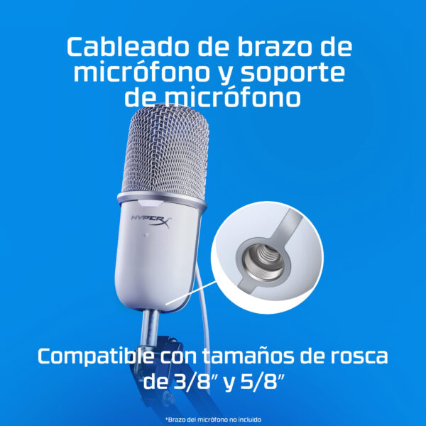 HyperX - Microphone - Computer - Wired - SoloCast White - Imagen 12
