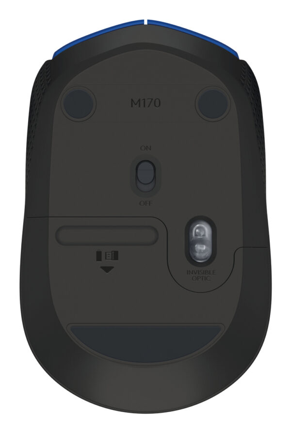 Logitech M170 - Ratón - diestro y zurdo - inalámbrico - 2.4 GHz - receptor inalámbrico USB - azul - Imagen 5