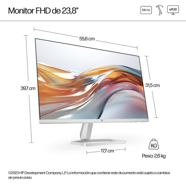 HP Series 5 - 23.8" - 1920 x 1080 - VGA / HDMI - IPS Monitor-524sw - Imagen 6