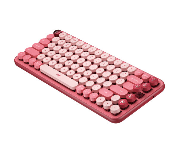 Logitech POP Keys - Teclado - Inalámbrico - Español - Bluetooth LE / Bluetooth 5.1 / Bluetooth - Diseño ergonómico - Amarillo - Imagen 5