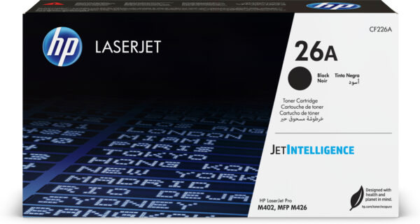 HP 26A - Negro - original - LaserJet - cartucho de tóner (CF226A) - para LaserJet Pro M402, MFP M426