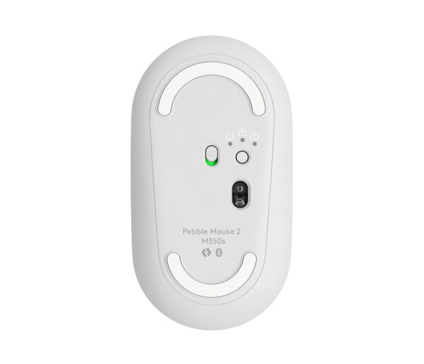 Logitech Pebble Mouse 2 M350s - Ratón - óptico - 3 botones - inalámbrico - Bluetooth - blanco - Imagen 8