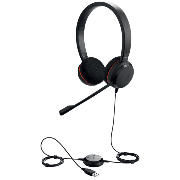 Jabra Evolve 20 MS stereo - Auricular - en oreja - cableado - USB - Certificado para Skype Empresarial - Imagen 3