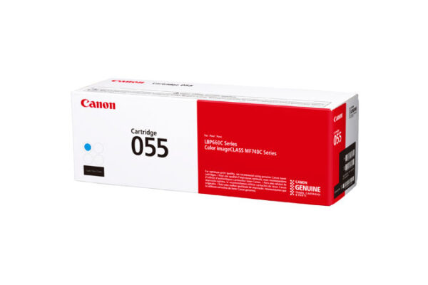 Canon 055 - Cián - original - cartucho de tóner - para Color imageCLASS MF743; imageCLASS LBP664, MF741, MF743, MF745; Satera LBP662 - Imagen 3