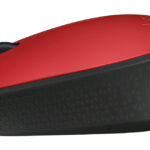 Logitech M170 - Ratón - diestro y zurdo - inalámbrico - 2.4 GHz - receptor inalámbrico USB - rojo