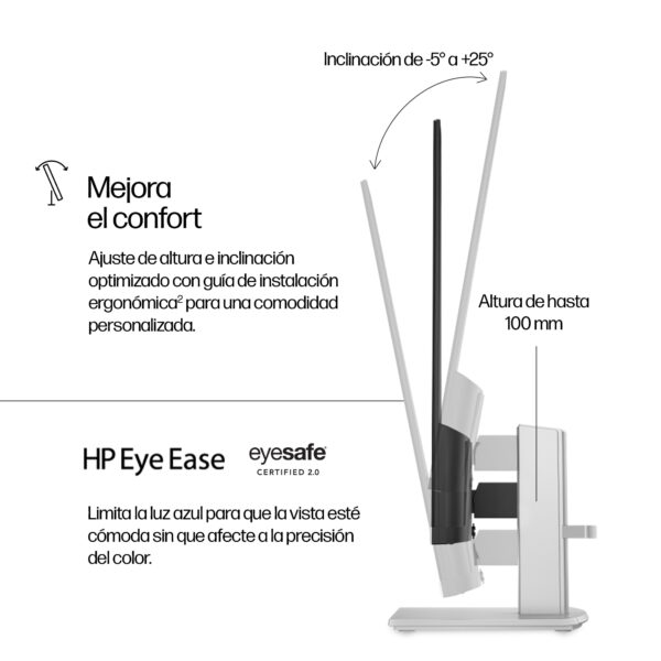 HP Monitor Series 5 27inch FHD Height Adjust-527sh - Imagen 9