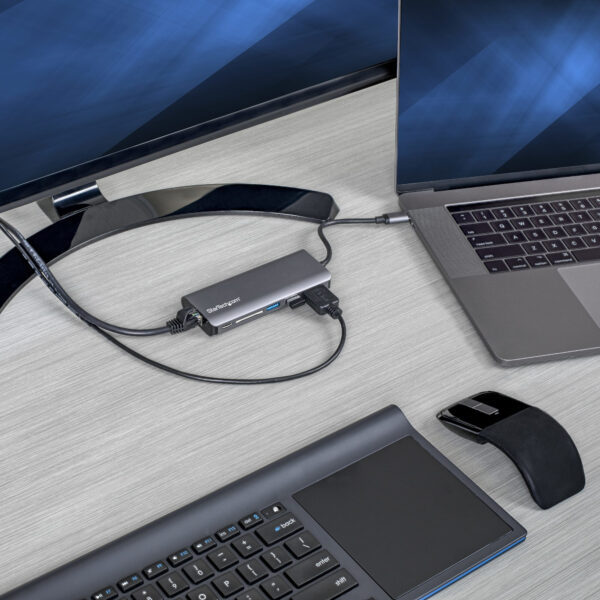 StarTech.com Adaptador Multipuertos con HDMI - 4K - Mac / Windows - Lector de Tarjetas SD - Hub USB C a USB 3.0 - 2x USB-A 1x USB-C PD 3.0 - Versión actualizada del DKT30CSDHPD (DKT30CSDHPD3) - Estación de conexión - USB-C - 1GbE - para P/N: ARMPIVOTE2, FPPNEUSTND, MONSTADQI - Imagen 5
