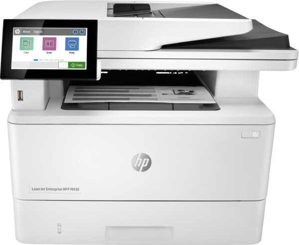 HP LaserJet Enterprise MFP M430f - Impresora multifunción - B/N - laser - 216 x 297 mm (original) - A4 (material) - hasta 40 ppm (copiando) - hasta 42 ppm (impresión) - 350 hojas - 33.6 Kbps - USB 2.0, Gigabit LAN, host USB 2.0 - Imagen 2