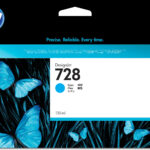 HP 728 - 130 ml - cian tintado - original - DesignJet - cartucho de tinta - para DesignJet T730, T830