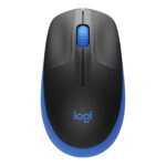 Logitech M190 - Ratón - óptico - 3 botones - inalámbrico - receptor inalámbrico USB - azul