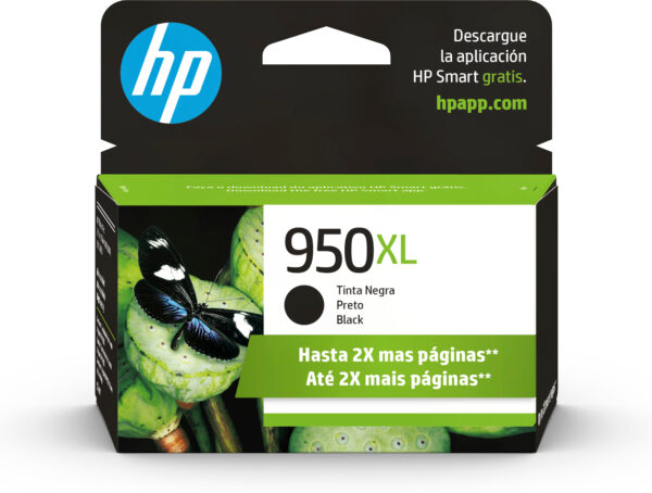 HP 950XL - 53 ml - Alto rendimiento - negro - original - cartucho de tinta - para Officejet Pro 251dw, 276dw, 8100, 8600, 8610, 8620, 8630 - Imagen 2