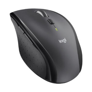 Logitech Marathon M705 - Ratón - ergonómico - diestro - laser - 7 botones - inalámbrico - 2.4 GHz - receptor inalámbrico USB - carbón