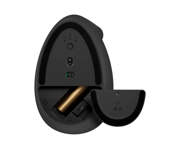 Logitech Lift Vertical Ergonomic Mouse - Ratón vertical - ergonómico - 6 botones - inalámbrico - Bluetooth, 2.4 GHz - receptor de USB Logitech Logi Bolt - grafito - Imagen 9