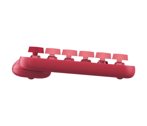 Logitech POP Keys - Teclado - Inalámbrico - Español - Bluetooth LE / Bluetooth 5.1 / Bluetooth - Diseño ergonómico - Amarillo - Imagen 4