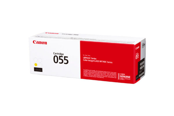 Canon 055 - Amarillo - original - cartucho de tóner - para imageCLASS LBP664Cdw, LBP664Cx, MF741Cdw, MF743Cdw, MF745Cdw; Satera LBP662C - Imagen 3