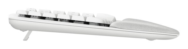 Logitech Ergo Series Wave Keys Wireless Ergonomic Keyboard with Cushioned Palm Rest, Off-white - Teclado - con reposamanos acolchado - inalámbrico - Bluetooth LE - blanco hueso - Imagen 5