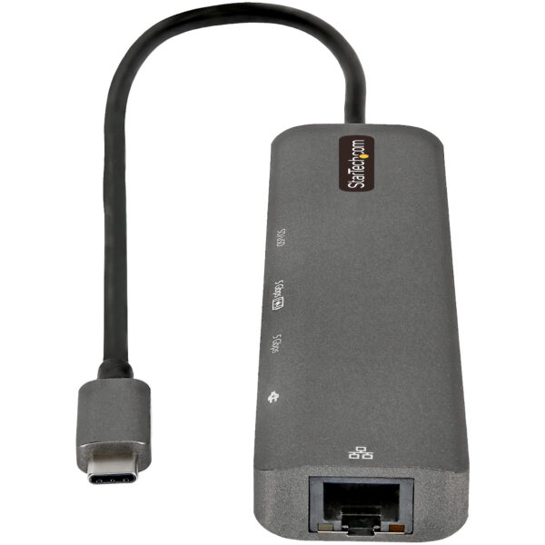 StarTech.com Adaptador Multipuertos USB C - Docking Station USB Tipo C a HDMI 2.0 4K 60Hz - Entrega de Alimentación 100W Pass-through - SD - MicroSD - Hub USB 3.0 de 2 Puertos - GbE (DKT30CHSDPD1) - Estación de conexión - USB-C / Thunderbolt 3 - HDMI - 1GbE - Imagen 4