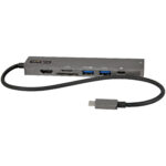 StarTech.com Adaptador Multipuertos USB C - Docking Station USB Tipo C a HDMI 2.0 4K 60Hz - Entrega de Alimentación 100W Pass-through - SD - MicroSD - Hub USB 3.0 de 2 Puertos - GbE (DKT30CHSDPD1) - Estación de conexión - USB-C / Thunderbolt 3 - HDMI - 1GbE