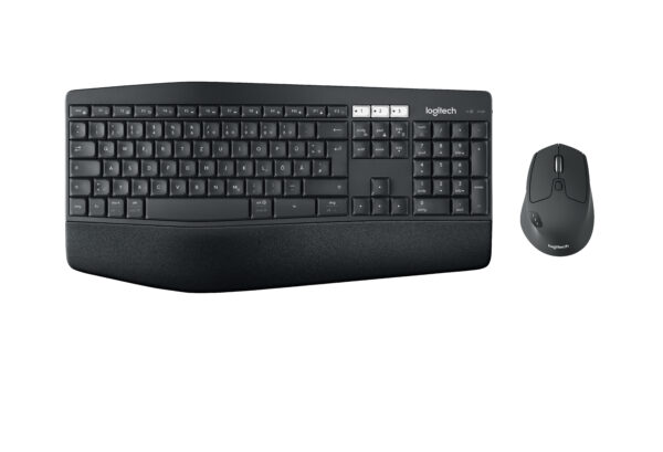 Logitech MK850 - Keyboard and mouse set - Spanish - Wireless - 2.4 GHz - Black - Imagen 2