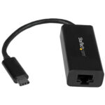StarTech.com USB C to Gigabit Ethernet Adapter - Black - USB 3.1 to RJ45 LAN Network Adapter - USB Type C to Ethernet (US1GC30B) - Adaptador de red - USB-C - Gigabit Ethernet - negro - para P/N: HB30C3A1CFB, HB30C3A1CFS, TB33A1C