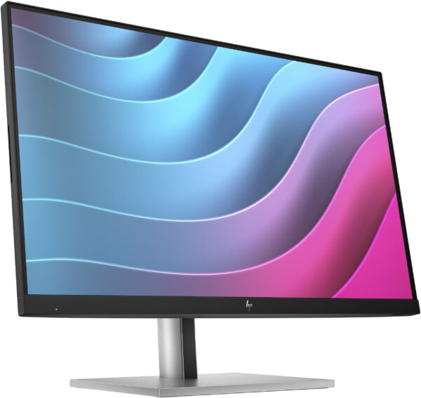 HP E24 G5 - E-Series - monitor LED - 23.8" - 1920 x 1080 Full HD (1080p) @ 75 Hz - IPS - 250 cd/m² - 1000:1 - 5 ms - HDMI, DisplayPort - cabezal negro, negro y plateado (soporte) - Imagen 3