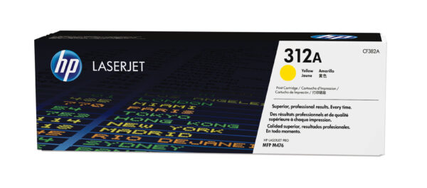 HP 312A - Amarillo - original - LaserJet - cartucho de tóner (CF382A) - para Color LaserJet Pro MFP M476dn, MFP M476dw, MFP M476nw - Imagen 2