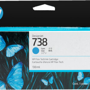HP - 738 - Ink cartridge - Cyan - 130 ml