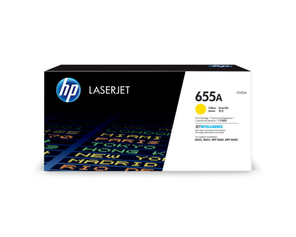 HP 655A - Amarillo - original - LaserJet - cartucho de tóner (CF452A) - para Color LaserJet Managed Flow MFP M681; LaserJet Enterprise Flow MFP M681, MFP M682 - Imagen 2