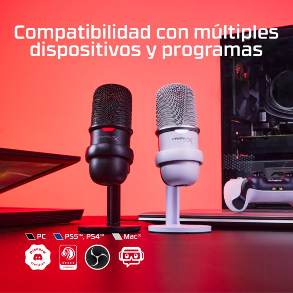 HyperX - Microphone - Computer - Wired - SoloCast White - Imagen 10