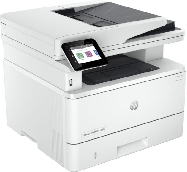 HP LaserJet Pro MFP 4103dw - Impresora multifunción - B/N - laser - Legal (216 x 356 mm) (original) - A4/Legal (material) - hasta 42 ppm (copiando) - hasta 42 ppm (impresión) - 350 hojas - USB, host USB 2.0, Gigabit LAN, Wi-Fi(n) - Imagen 3