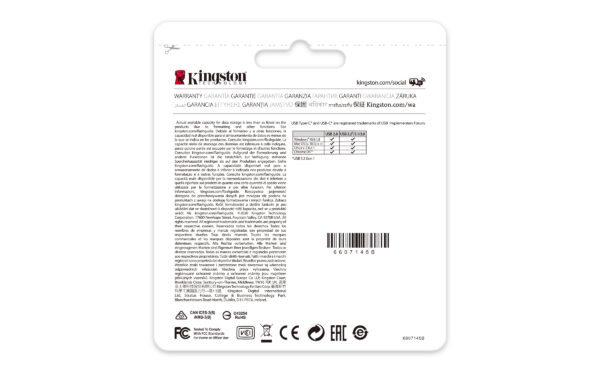 Kingston DataTraveler 70 - Unidad flash USB - 128 GB - USB-C 3.2 Gen 1 - Imagen 7