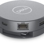 Dell 6-in-1 Multiport Adapter DA305 - Estación de conexión - USB-C - HDMI, DP, USB-C - 1GbE - con 3 años de garantía básica en el hardware - para Alienware x14 R1; Inspiron 14 54XX, 14 7420; Latitude 54XX, 7420; Vostro 5620; XPS 15 95XX