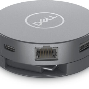Dell 6-in-1 Multiport Adapter DA305 - Estación de conexión - USB-C - HDMI, DP, USB-C - 1GbE - con 3 años de garantía básica en el hardware - para Alienware x14 R1; Inspiron 14 54XX, 14 7420; Latitude 54XX, 7420; Vostro 5620; XPS 15 95XX