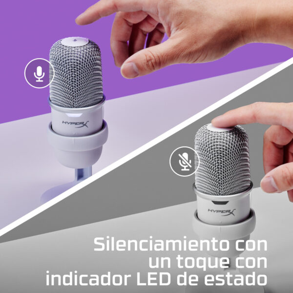 HyperX - Microphone - Computer - Wired - SoloCast White - Imagen 11