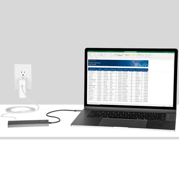 StarTech.com Adaptador Multipuertos USB C - Docking Station USB Tipo C a HDMI 2.0 4K 60Hz - Entrega de Alimentación 100W Pass-through - SD - MicroSD - Hub USB 3.0 de 2 Puertos - GbE (DKT30CHSDPD1) - Estación de conexión - USB-C / Thunderbolt 3 - HDMI - 1GbE - Imagen 7