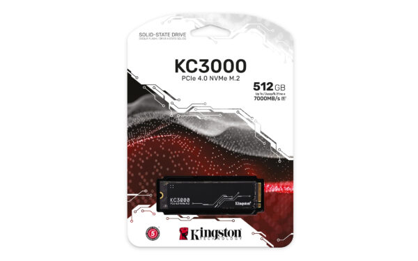 Kingston KC3000 - SSD - 512 GB - interno - M.2 2280 - PCIe 4.0 (NVMe) - para Intel Next Unit of Computing 12 Pro Kit - NUC12WSKi5 - Imagen 5