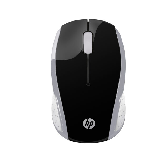 HP 200 - Ratón - diestro y zurdo - óptico - inalámbrico - 2.4 GHz - receptor inalámbrico USB - plata - para Pavilion 24, 27, 590, 595, TP01