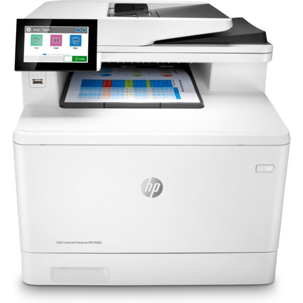 HP Color LaserJet Enterprise MFP M480f - Impresora multifunción - color - laser - Legal (216 x 356 mm) (original) - A4/Legal (material) - hasta 28 ppm (copiando) - hasta 29 ppm (impresión) - 300 hojas - 33.6 Kbps - USB 2.0, Gigabit LAN, host USB 2.0 - Imagen 9