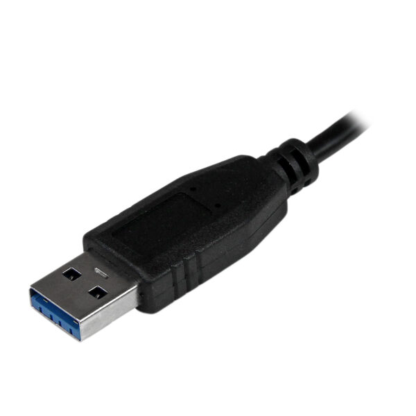 StarTech.com Adaptador Concentrador Hub Ladrón USB 3.0 Super Speed 4 Puertos Salidas Portátil para Ordenador Portátil - Negro (ST4300MINU3B) - Hub - 4 x SuperSpeed USB 3.0 - sobremesa - para P/N: FCREADMICRO3, MSDREADU3CA, USB3S2ESATA3 - Imagen 5