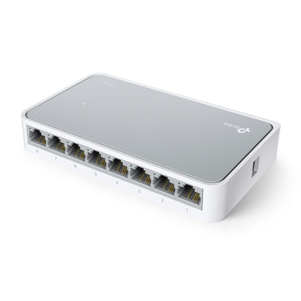 TP-Link TL-SF1008D 8-Port 10/100Mbps Desktop Switch - Conmutador - 8 x 10/100 - sobremesa - Imagen 3