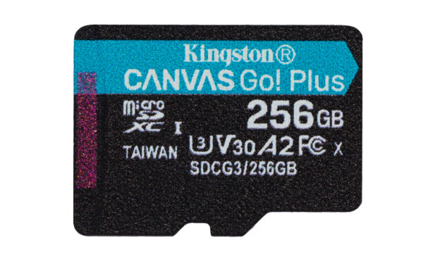 Kingston - Tarjeta de memoria flash (adaptador microSDXC a SD Incluido) - 256 GB - A2 / Video Class V30 / UHS-I U3 / Class10 - microSDXC UHS-I - Imagen 4