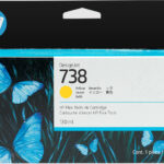 HP - 738 - Ink cartridge - Yellow - 130 ml