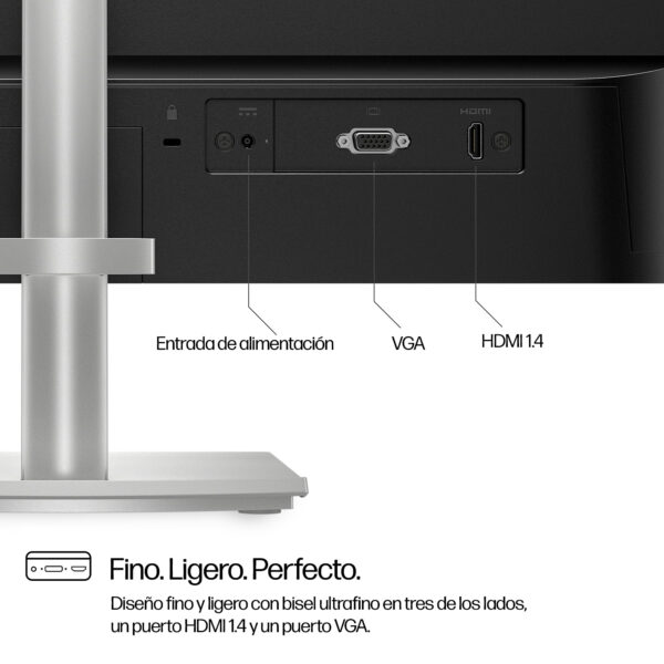 HP - 23.8" - 1920 x 1080 - Height Adjust Monitor-524sh - Imagen 5