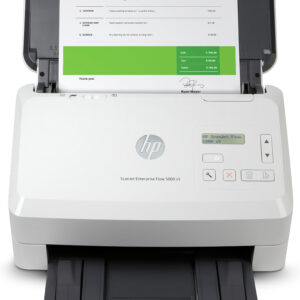 HP ScanJet Enterprise Flow 5000 s5 - Escáner de documentos - CMOS / CIS - a dos caras - 216 x 3100 mm - 600 ppp x 600 ppp - hasta 65 ppm (mono) / hasta 65 ppm (color) - Alimentador automático de documentos (ADF) (80 hojas) - hasta 7500 exploraciones por día - USB 3.0
