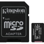 Kingston Canvas Select Plus - Tarjeta de memoria flash (adaptador microSDXC a SD Incluido) - 512 GB - A1 / Video Class V30 / UHS Class 3 / Class10 - microSDXC UHS-I