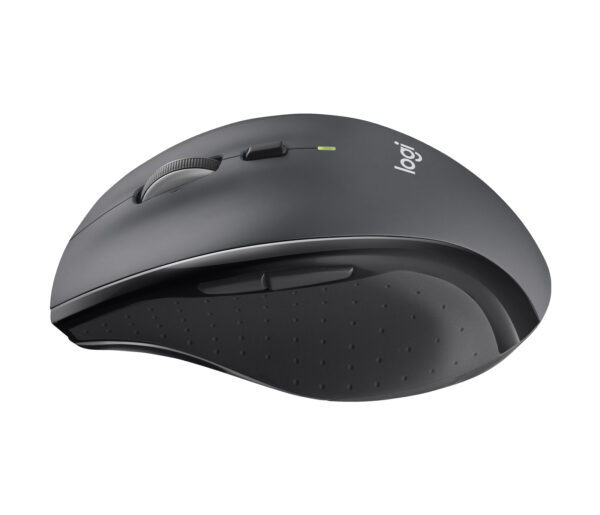 Logitech Marathon M705 - Ratón - ergonómico - diestro - laser - 7 botones - inalámbrico - 2.4 GHz - receptor inalámbrico USB - carbón - Imagen 9