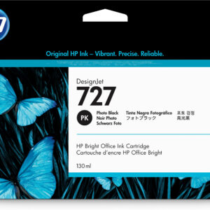 HP 727 - 130 ml - Photo Negro - original - DesignJet - cartucho de tinta - para DesignJet T1500, T1530, T2500, T2530, T920, T930