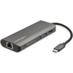 StarTech.com Adaptador Multipuertos con HDMI - 4K - Mac / Windows - Lector de Tarjetas SD - Hub USB C a USB 3.0 - 2x USB-A 1x USB-C PD 3.0 - Versión actualizada del DKT30CSDHPD (DKT30CSDHPD3) - Estación de conexión - USB-C - 1GbE - para P/N: ARMPIVOTE2, FPPNEUSTND, MONSTADQI