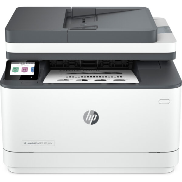 HP LaserJet Pro MFP 3103fdw - Impresora multifunción - B/N - laser - Legal (216 x 356 mm) (original) - A4/Legal (material) - hasta 35 ppm (copiando) - hasta 35 ppm (impresión) - 250 hojas - 33.6 Kbps - USB 2.0, LAN, Wi-Fi(n), Bluetooth - Imagen 7